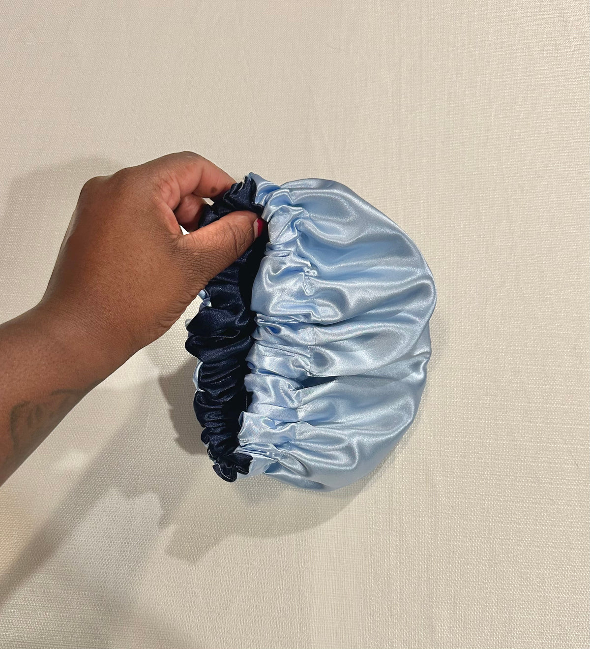 Blue Reversible Bonnet
