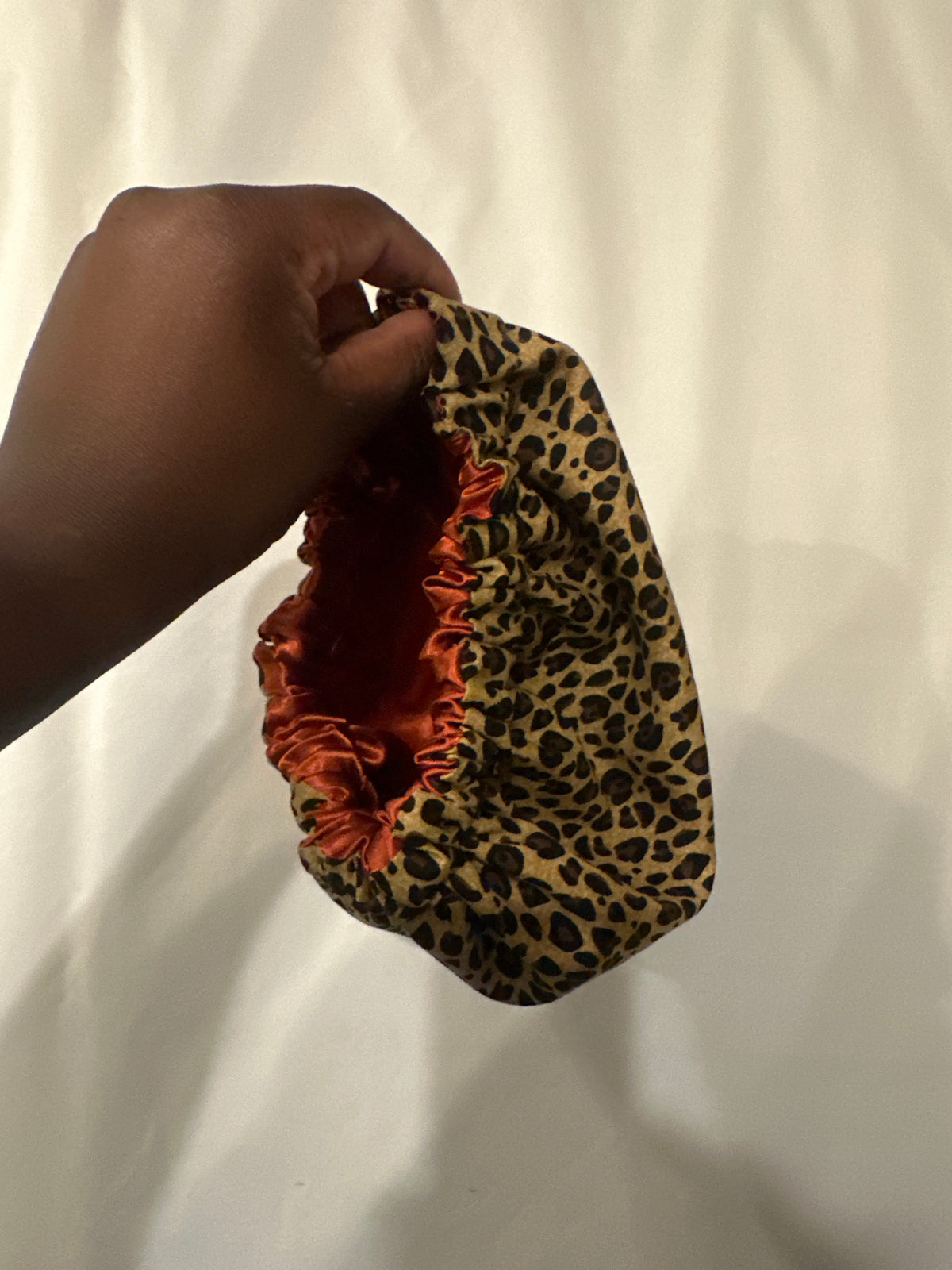 Amber Orange Cheetah Bonnet