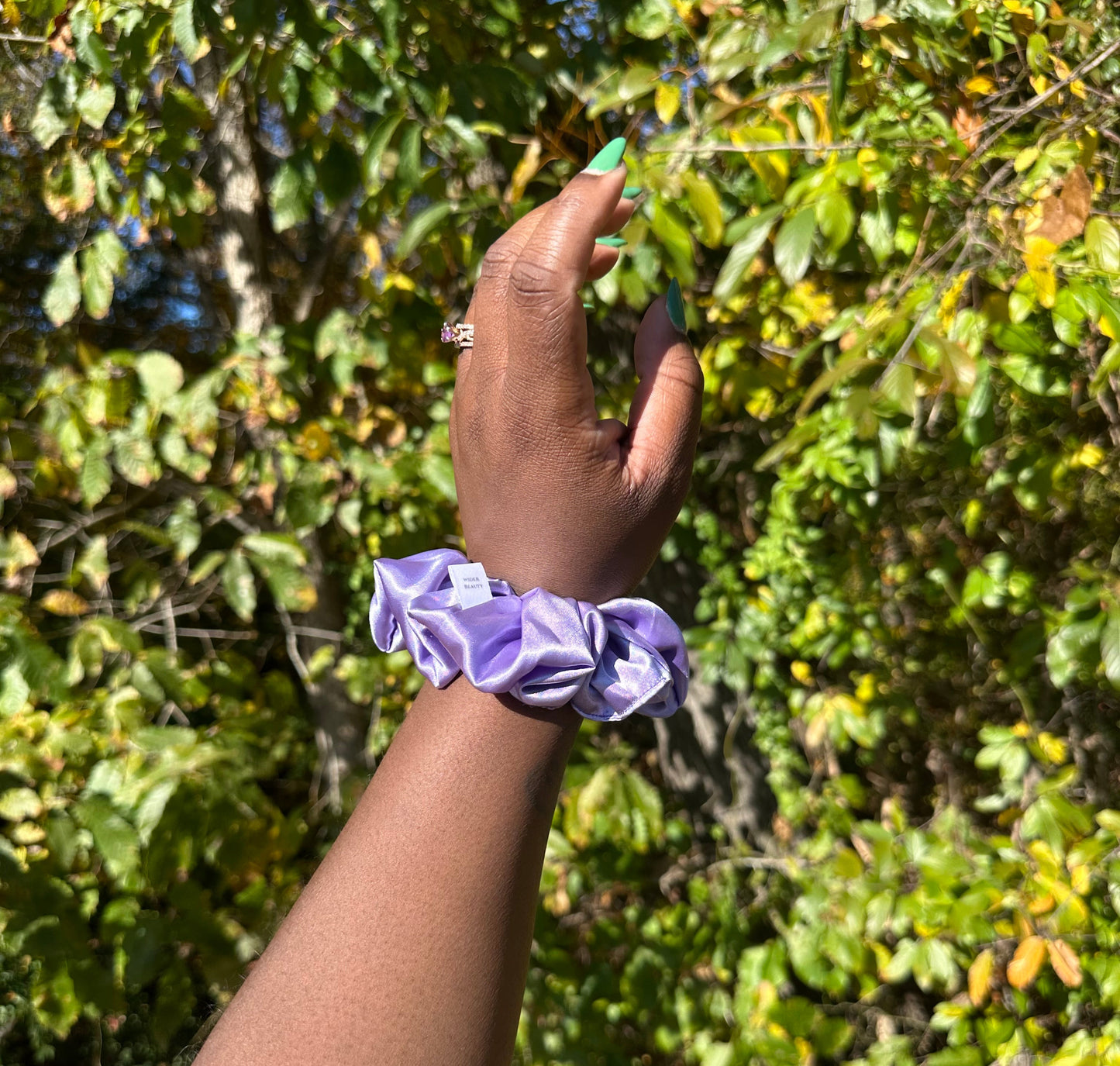 Silky Lilac Scrunchie