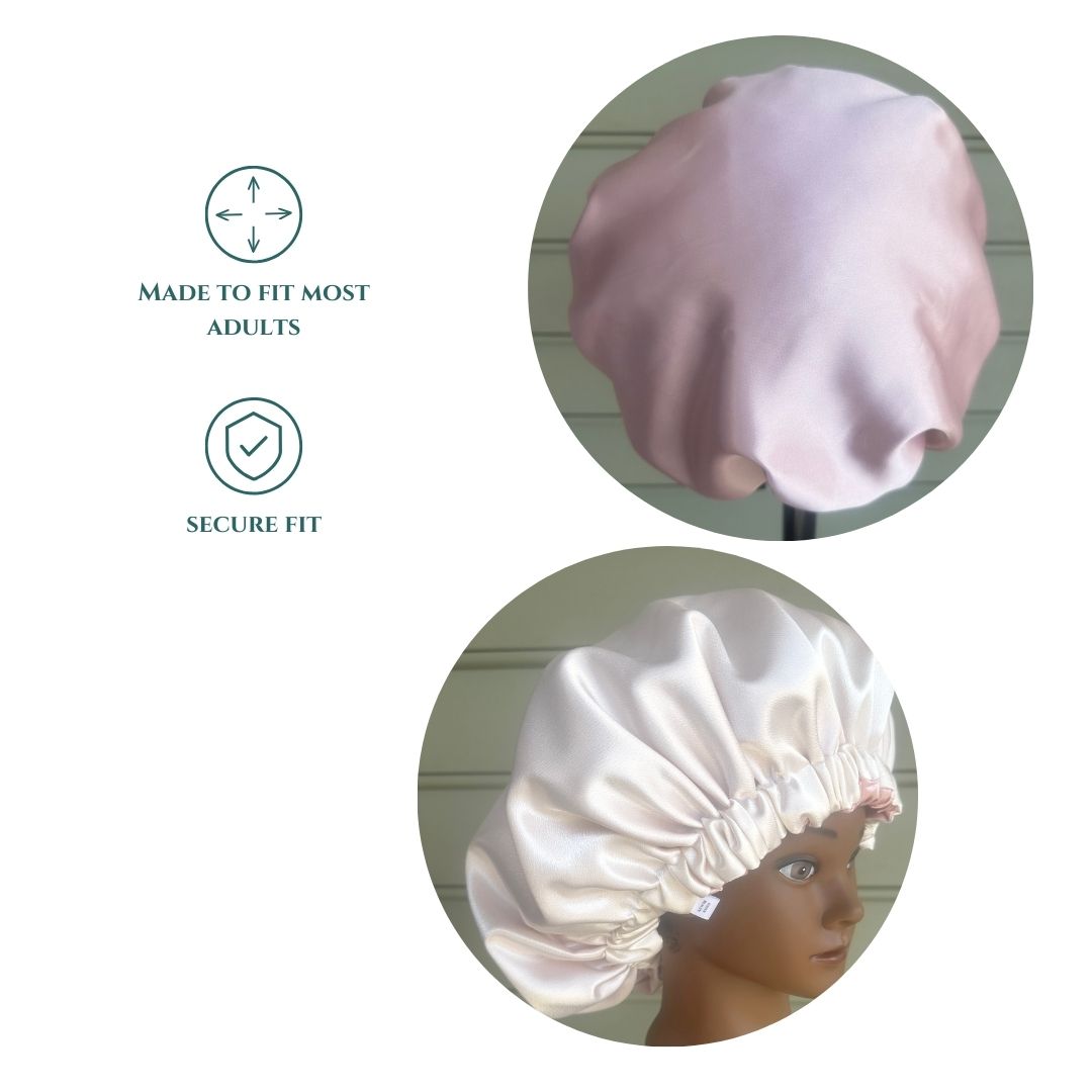 Pink & Cream Reversible Bonnet