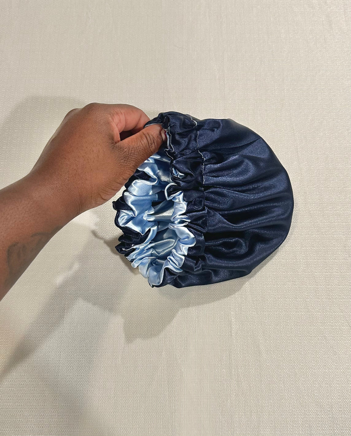 Blue Reversible Bonnet