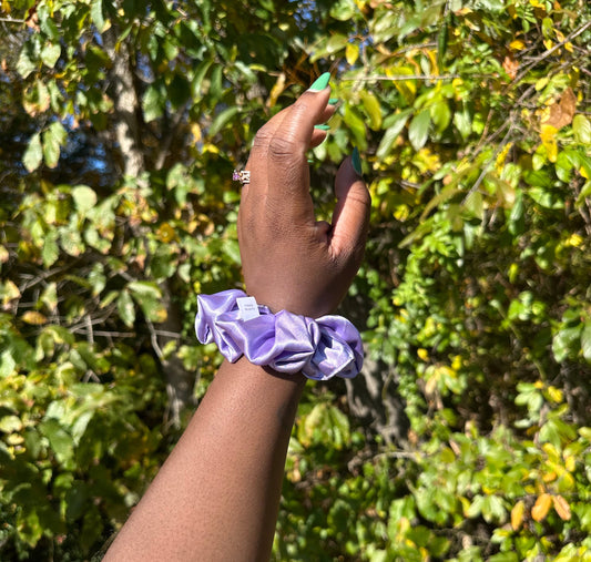 Silky Lilac Scrunchie
