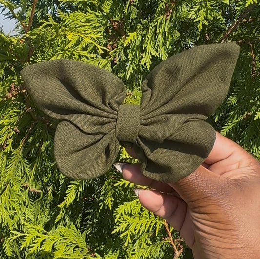Forest Green Butterfly Bow