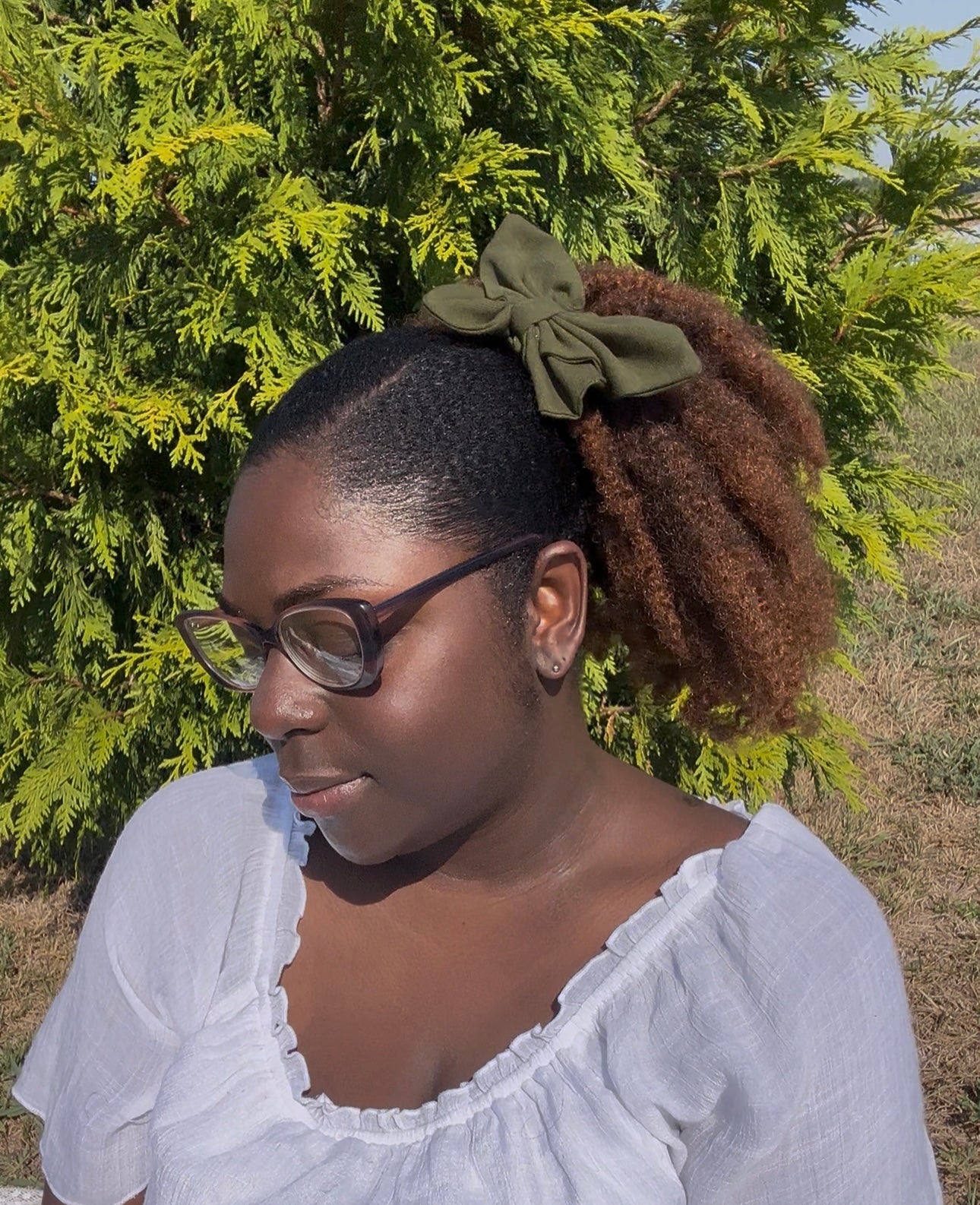 Forest Green Butterfly Bow