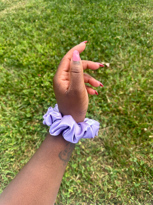 Silky Lilac Scrunchie