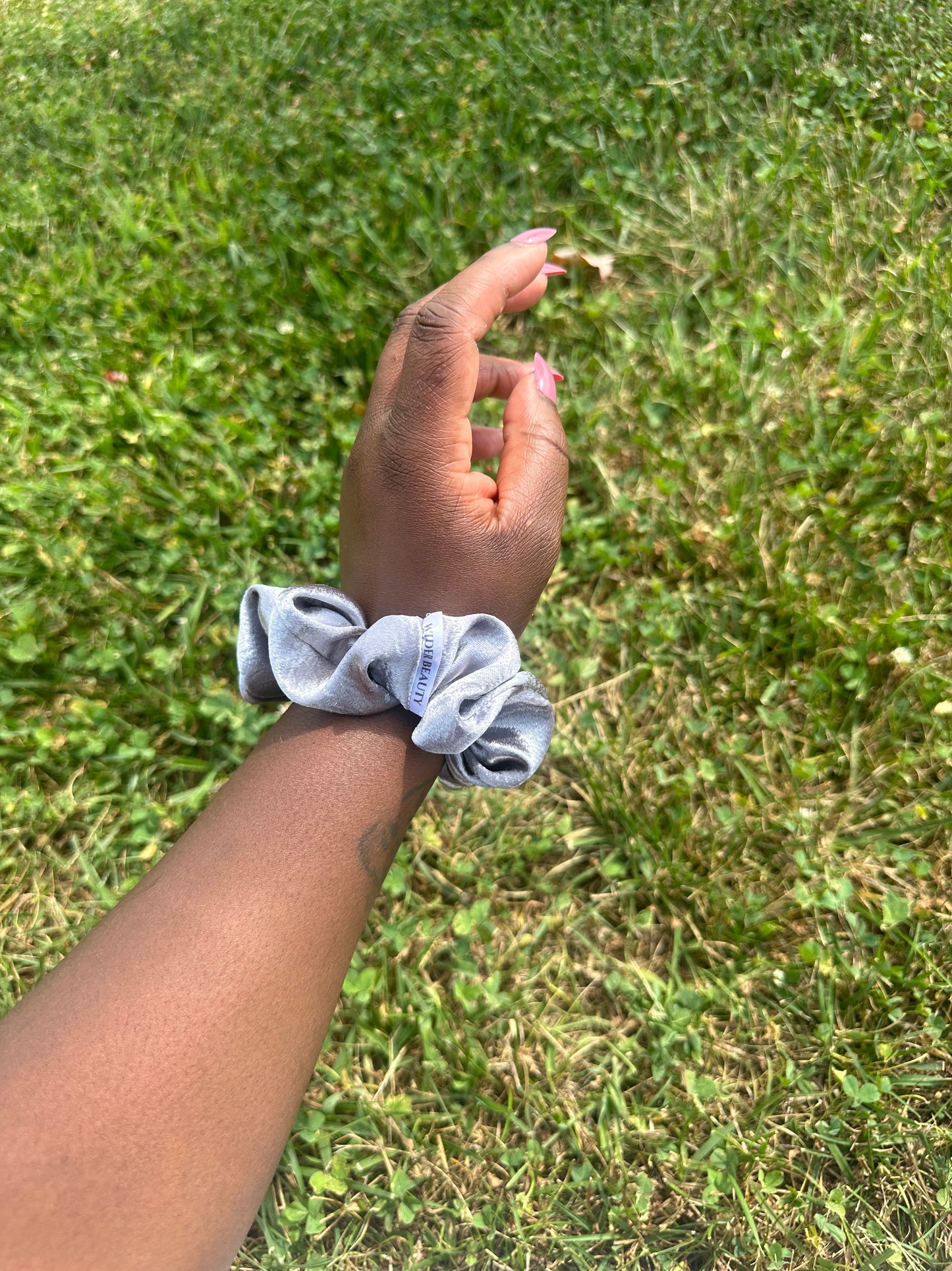 Silver Scrunchie