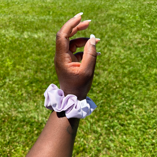 Matte Lilac Purple Scrunchie